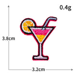 Mini Pink Embroidered Patch