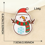 Snowman Christmas Embroidered Patch