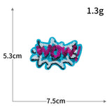 WOW YES NO Sequin Patch