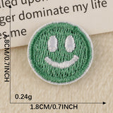 Heart Smiley Embroidered Patch