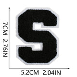 Black Letter Chenille Patch