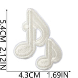 Music Note Embroidered Patch