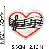 Music Note Embroidered Patch