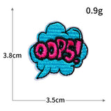 Mini Pink Embroidered Patch