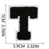 Black Letter Chenille Patch