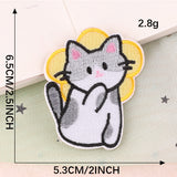 Cartoon Cat Embroidered Patch