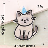Cartoon Cat Embroidered Patch