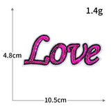 LOVE Heart Sequin Patch