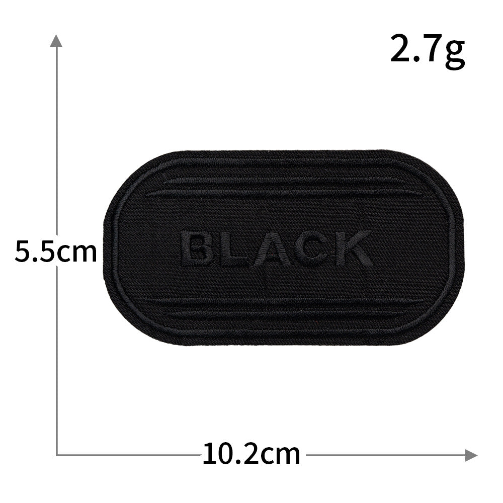 Self-Adhesive Black Letter Badge Patch