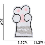 Cat Paw Embroidered Patch