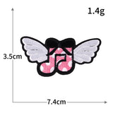 Gothic Music Note Skull Patch