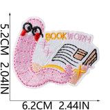 Bookworm Embroidered Patch