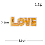 LOVE Heart Sequin Patch
