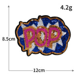 WOW YES NO Sequin Patch