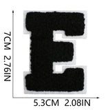 Black Letter Chenille Patch