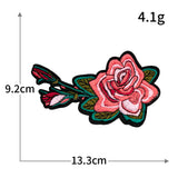 Rose Plum Blossom Embroidered Patch