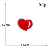 Smiley Heart Embroidered Patch