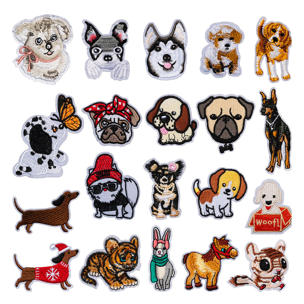 Dog Cat Squirrel Embroidered Patch