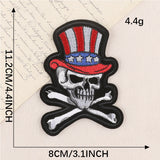 Skull Embroidered Patch