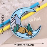 Camping Glasses Embroidered Patch