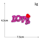 LOVE Heart Sequin Patch