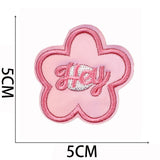 Pink Leopard Embroidered Patch