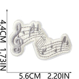 Music Note Embroidered Patch