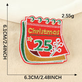 Snowman Christmas Embroidered Patch