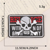 Skull Embroidered Patch