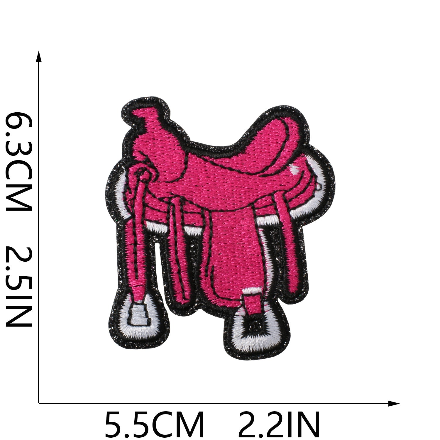 Pink Flame Cowboy Patch