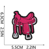 Pink Flame Cowboy Patch