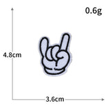 Hand Gesture Embroidered Patch