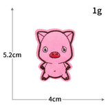 Self-Adhesive Animal Face Embroidered Patch