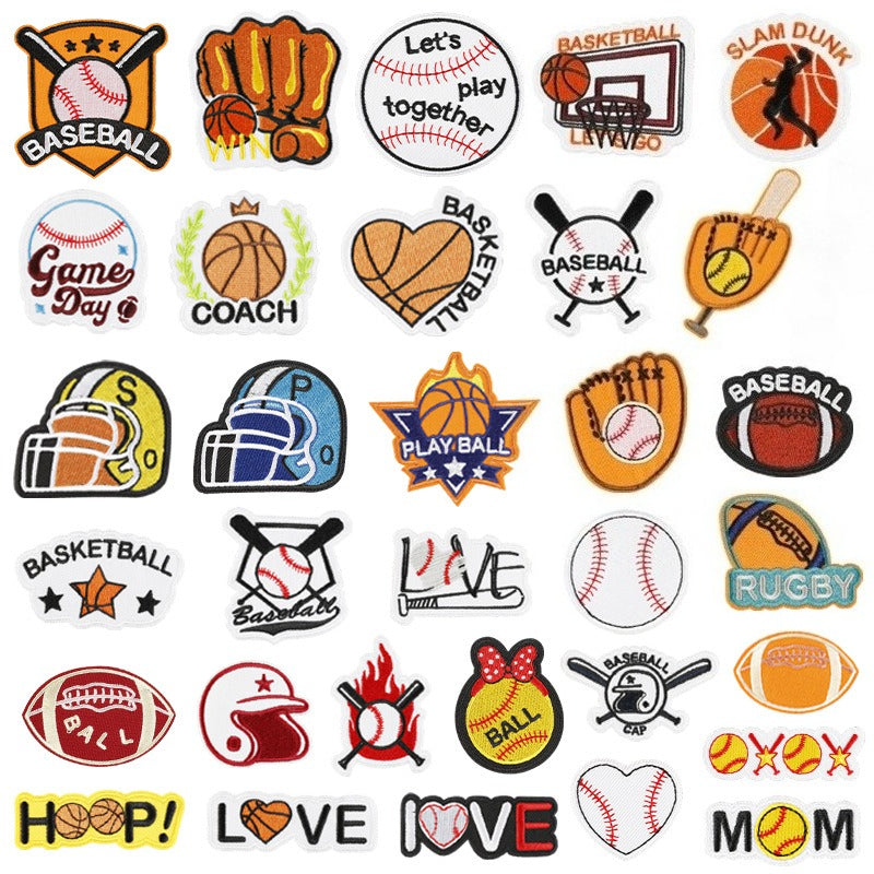 Basketball Embroidered Patch