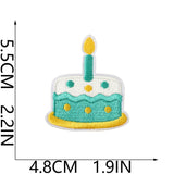 Birthday Cake Embroidered Patch