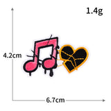 Gothic Music Note Skull Patch