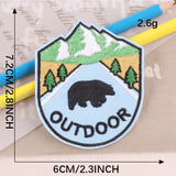 Camping Glasses Embroidered Patch