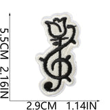 Music Note Embroidered Patch