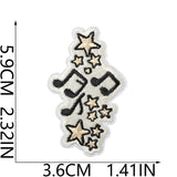 Music Note Embroidered Patch