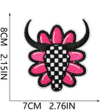 Pink Flame Cowboy Patch
