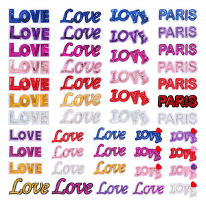 LOVE Heart Sequin Patch