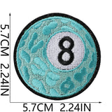 Western 8 Ball Embroidered Patch