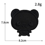 Self-Adhesive Black Letter Badge Patch