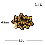 WOW YES NO Sequin Patch