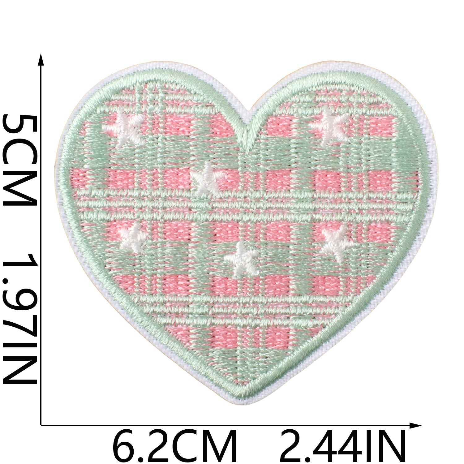 Heart Embroidered Patch