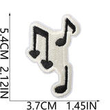 Music Note Embroidered Patch