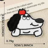 Black and White Animal Embroidered Patch