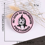 Round Character Embroidered Patch