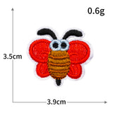 Mini Butterfly Bee Embroidered Patch