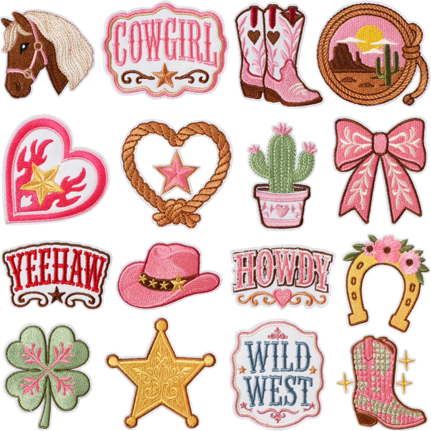Western Cowboy Embroidered Patch